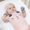 image:imageGerber Baby Girls Cap and Mitten SetsPink Bear