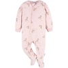 image:imageGerber Baby Girls Toddler Fleece Footed Pajamas 3packPink Deer