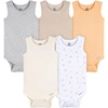 image:imageGerber Baby Boys MultiPack Sleeveless Onesies BodysuitPeach