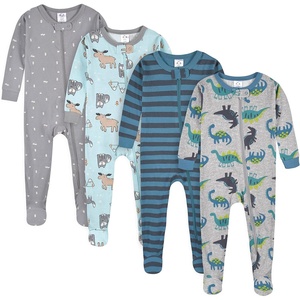 image:imageGerber Baby Boys 4Pack Footed PajamasDino and Arctic Animals