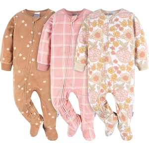 image:imageGerber Baby Girls Toddler Fleece Footed Pajamas 3packPink Floral