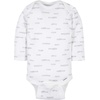 image:imageGerber Baby 6 Pack Longsleeve Onesies BodysuitWords Grey