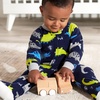 image:imageGerber Baby Boys 2Pack Flame Resistant Fleece Footed PajamasBlue Dinos