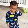 image:imageGerber Baby Boys 2Pack Flame Resistant Fleece Footed PajamasBlue Dinos