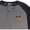 image:imageGerber Baby Boys 2Pack Flame Resistant Fleece Footed PajamasGrey Moose