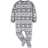 image:imageGerber Baby amp Toddler Fleece Footed Pajamas 2PackGrey Fairisle