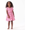 image:imageGerber Baby amp Toddler Girls Buttery Soft Short Sleeve Dress w EucalyptusHeart Felt