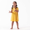 image:imageGerber Baby amp Toddler Girls Buttery Soft Short Sleeve Dress w EucalyptusHoney
