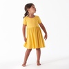 image:imageGerber Baby amp Toddler Girls Buttery Soft Short Sleeve Dress w EucalyptusHoney