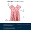 image:imageGerber Baby amp Toddler Girls Buttery Soft Short Sleeve Dress w EucalyptusJust Peachy