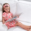 image:imageGerber Baby amp Toddler Girls Buttery Soft Short Sleeve Dress w EucalyptusJust Peachy