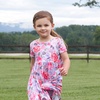 image:imageGerber Baby amp Toddler Girls Buttery Soft Short Sleeve Dress w EucalyptusLilac Garden