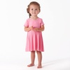 image:imageGerber Baby amp Toddler Girls Buttery Soft Short Sleeve Dress w EucalyptusPink Lemonade