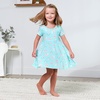 image:imageGerber Baby amp Toddler Girls Buttery Soft Short Sleeve Dress w EucalyptusRainbow Sky