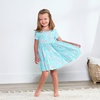 image:imageGerber Baby amp Toddler Girls Buttery Soft Short Sleeve Dress w EucalyptusRainbow Sky