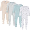 image:imageGerber Baby 4pack Footed Pajamas  CloseoutFarm