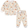 image:imageGerber Baby Girls 2 Piece Fleece Pajamas Pants SetIvory Floral