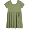 image:imageGerber Baby amp Toddler Girls Buttery Soft Short Sleeve Dress w EucalyptusMoss