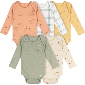 image:imageGerber Baby 6 Pack Longsleeve Onesies BodysuitFall Fun