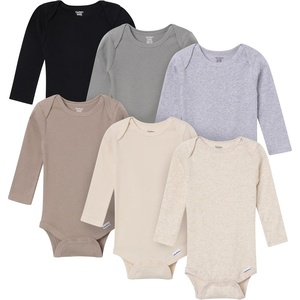 image:imageGerber Baby 6 Pack Longsleeve Onesies BodysuitNeutral