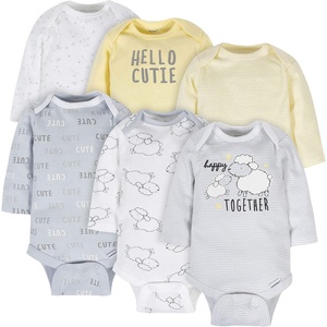 image:imageGerber Baby 6 Pack Longsleeve Onesies BodysuitSheep