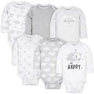 image:imageGerber Baby 6 Pack Longsleeve Onesies BodysuitSheep Grey