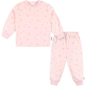 image:imageGerber Baby Girls 2 Piece Fleece Pajamas Pants SetPink Stars