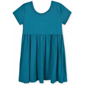 image:imageGerber Baby amp Toddler Girls Buttery Soft Short Sleeve Dress w EucalyptusOcean Teal