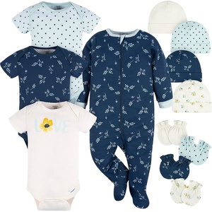 image:imageGerber Baby Boys amp Girls 12 Piece Layette Gift SetBlue Flowers