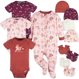 image:imageGerber Baby Boys amp Girls 12 Piece Layette Gift SetPurple Fox