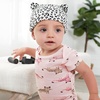 image:imageGerber Baby Girls 4Pack Short Sleeve Onesies BodysuitsLeopard Pink