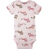image:imageGerber Baby Girls 4Pack Short Sleeve Onesies BodysuitsLeopard Pink