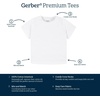 image:imageGerber Baby amp Toddler 5Pack Solid Short Sleeve TShirts Jersey 160 GSMMauve Pink