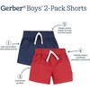 image:imageGerber Baby amp Toddler Boys amp Girls Stretch Chino ShortsBlue  Red