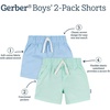 image:imageGerber Baby amp Toddler Boys amp Girls Stretch Chino ShortsGreen  Blue