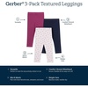 image:imageGerber Baby amp Toddler Girls 3Pack Premium LeggingsPink Bows  Blue  Purple