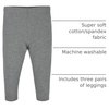 image:imageGerber Baby amp Toddler Girls 3Pack Premium LeggingsPinkBlack