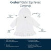 image:imageGerber Baby amp Toddler Girls Zipper Hoodie Terry Swimsuit Cover UpAqua