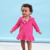 image:imageGerber Baby amp Toddler Girls Zipper Hoodie Terry Swimsuit Cover UpPink