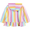 image:imageGerber Baby amp Toddler Girls Zipper Hoodie Terry Swimsuit Cover UpRainbow