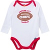 image:imageGerber NFL Baby Girls 3 Piece Onesie Bodysuit Pants amp Headband SetChiefs