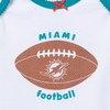 image:imageGerber NFL Baby Girls 3 Piece Onesie Bodysuit Pants amp Headband SetDolphins