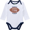 image:imageGerber NFL Baby Girls 3 Piece Onesie Bodysuit Pants amp Headband SetSeahawks