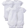 image:imageGerber Baby Girls 4Pack Short Sleeve Onesies BodysuitsWhite