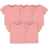 image:imageGerber Baby amp Toddler 5Pack Solid Short Sleeve TShirts Jersey 160 GSMMauve Pink