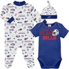 image:imageGerber NFL Baby 3Piece Footed Sleep and Play and Bodysuit Gift SetBuffalo Bills