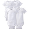 image:imageGerber Unisex Baby Size 12M 12 Months 4 Pack White Onesie Bodysuits
