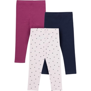 image:imageGerber Baby amp Toddler Girls 3Pack Premium LeggingsPink Bows  Blue  Purple