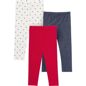 image:imageGerber Baby amp Toddler Girls 3Pack Premium LeggingsRed  Blue and Polka Dot