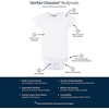image:imageGerber Baby Boys amp Girls 5Pack Solid Onesies BodysuitsBlack